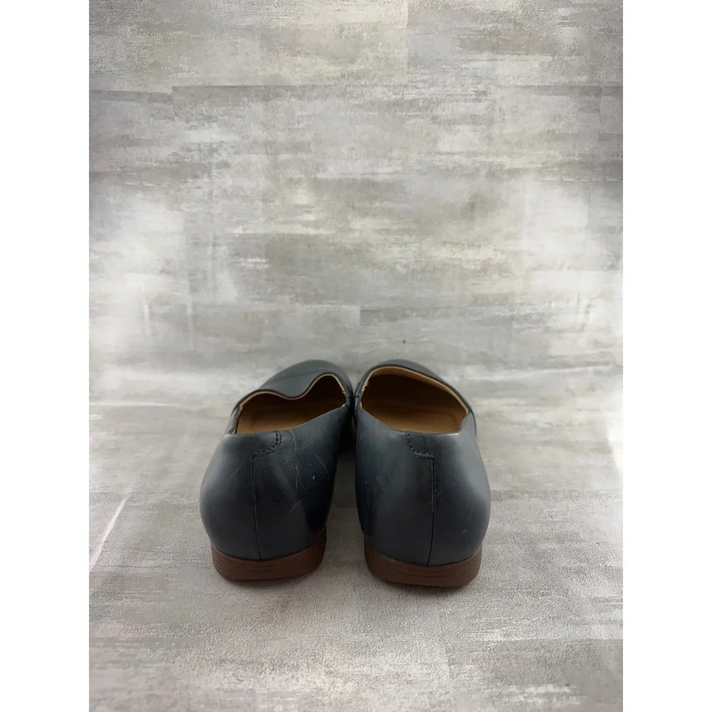 Dansko Women Navy Blue Leather Slip On Loafers Flats 2036750600 Size EU 40